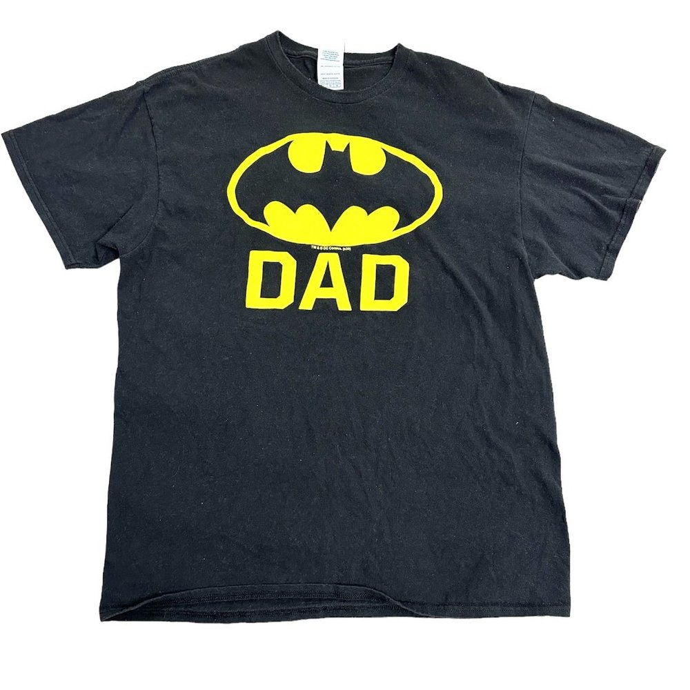 Delta Pro Weight Mens Black TShirt Size Large Batman Dad Pre-owned